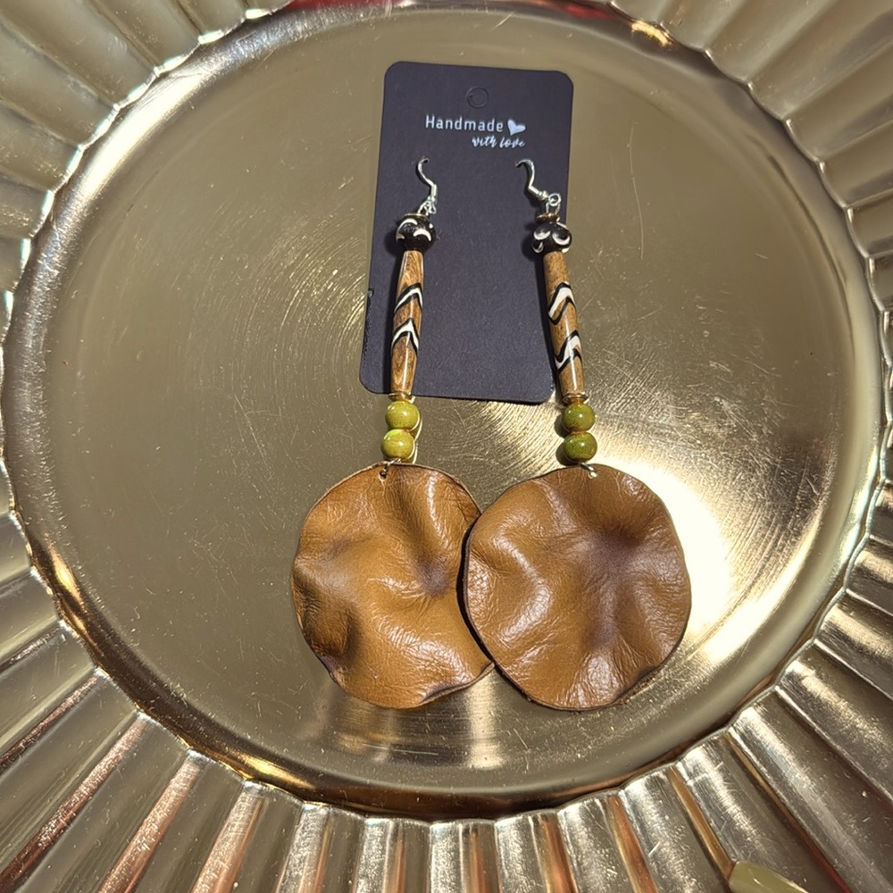 Coco Brown African bead Earring’s